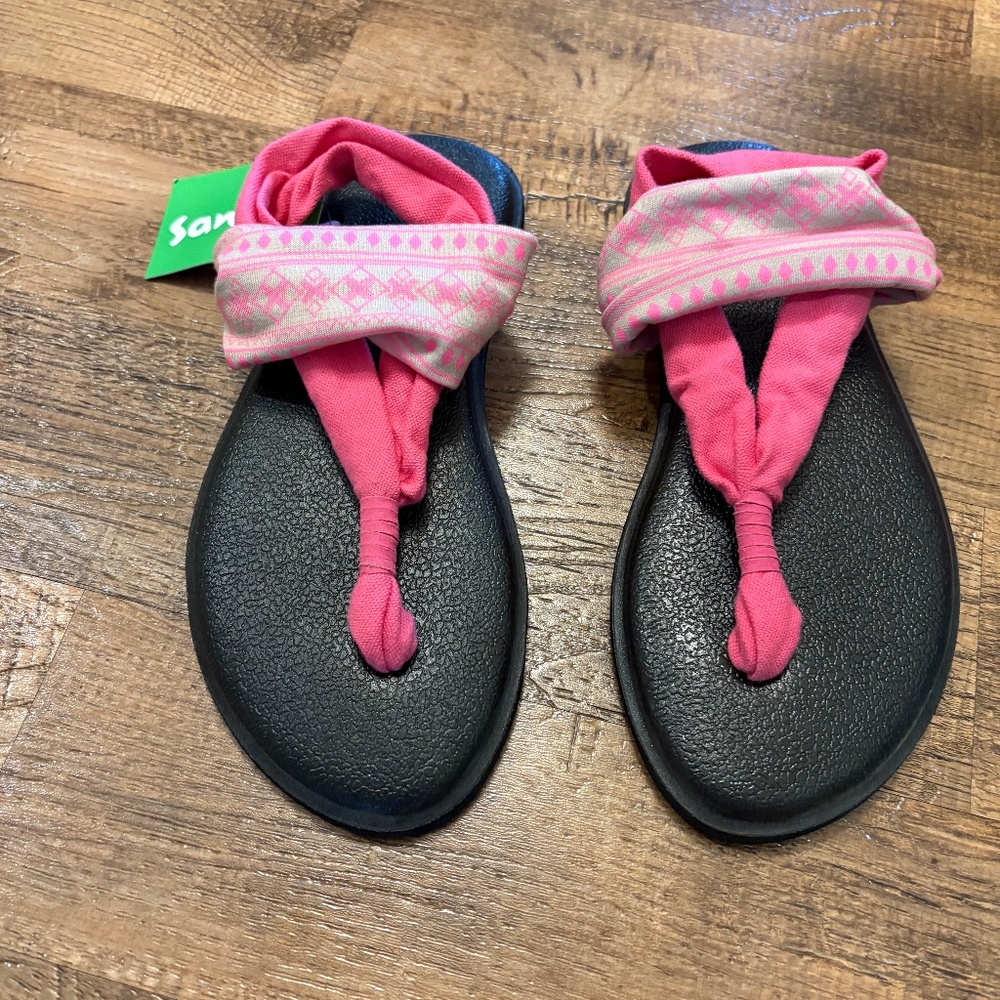 Girls Sanuk Yoga Mat Sandals - Size 2/3